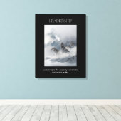 Leiderschap motivatie inspirerend citaat canvas afdruk (Insitu (Houten vloer))