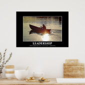 LEIDERSCHAP Rowing Motivatie Art Poster (Keuken)