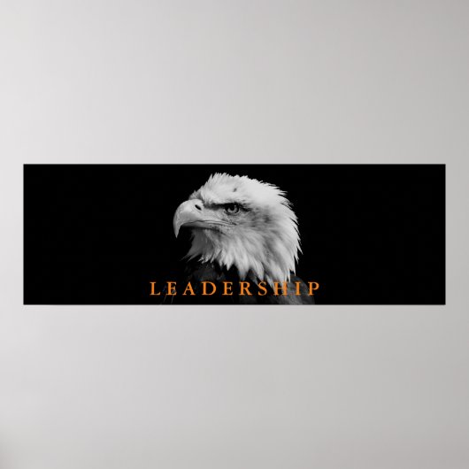 Leiderschap van Black & White Eagle Poster (Voorkant)