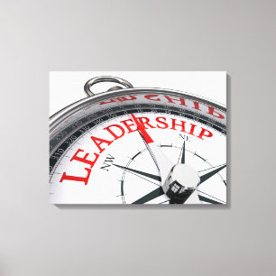 leiderschap van Sepia Canvas Afdruk