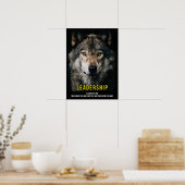 Leiderschap - Wolf Pack, Alpha Male, Leader Poster (Keuken)