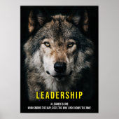 Leiderschap - Wolf Pack, Alpha Male, Leader Poster (Voorkant)