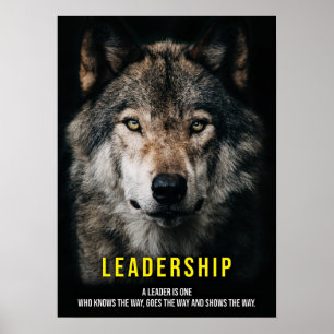 Leiderschap - Wolf Pack, Alpha Male, Leader Poster