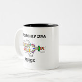 LeiderschapDNA Inside (DNA-replicatie) Tweekleurige Koffiemok (Voorkant links)