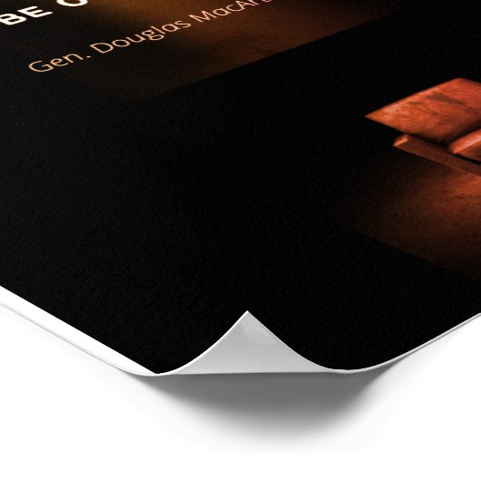 Leiderschaps-Posters - Douglas MacArthur Poster (Hoek)