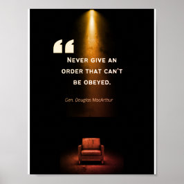 Leiderschaps-Posters - Douglas MacArthur Poster