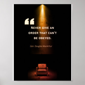 Leiderschaps-Posters - Douglas MacArthur Poster