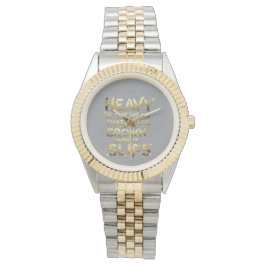 Leiderschaps Streetwear “Zwaar Is Het Hoofd” Horloge