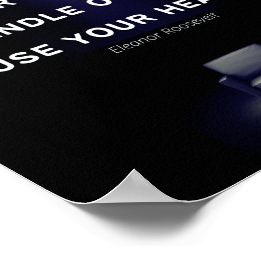 Leiderschapscampagnes - Elanor Roosevelt Quote Poster (Hoek)