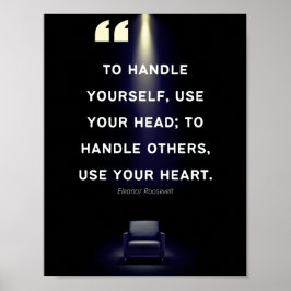 Leiderschapscampagnes - Elanor Roosevelt Quote Poster