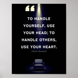 Leiderschapscampagnes - Elanor Roosevelt Quote Poster