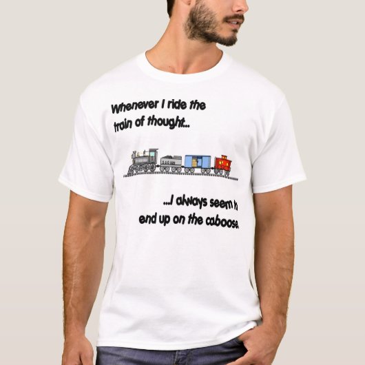 Leiding van de denktrein t-shirt (Voorkant)