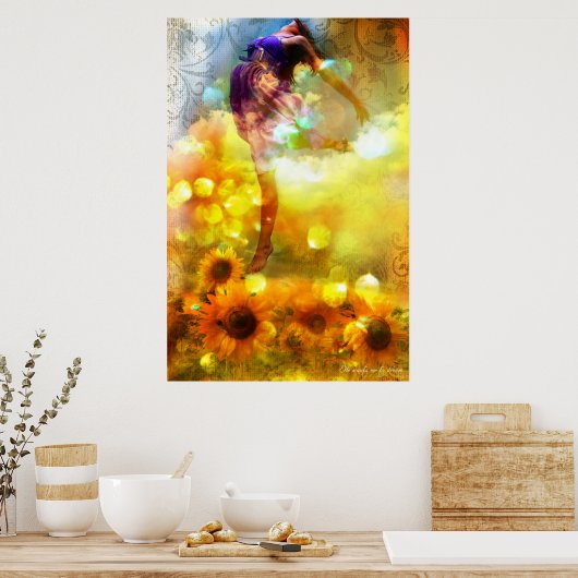 Leiding van het geloof (hij wil dat ik droom) poster (Keuken)