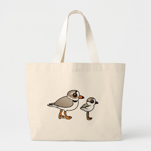 Leiding van het omvergooien met een kuiken grote tote bag (Voorkant)
