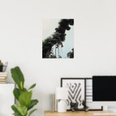 Leidingbomen en wijnstokken in oerwoud poster (Thuiskantoor)