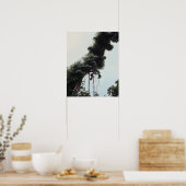 Leidingbomen en wijnstokken in oerwoud poster (Keuken)