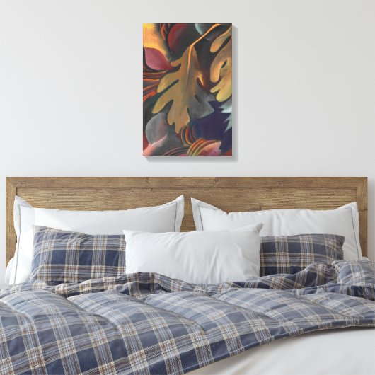 Leidingen onder water | Georgia O'Keeffe | Canvas Afdruk (Insitu (Slaapkamer))