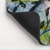 Leidingen op klaploper met Waterverf achtergrond Muismat (Hoek)