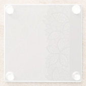 Leidingpatroonrand en achtergrond glazen onderzetter (Achterkant)