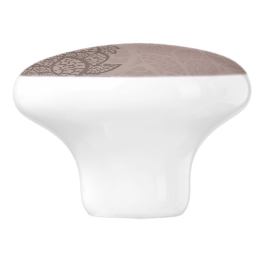 Leidingpatroonrand en achtergrond keramische knop (Zijkant)