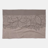 Leidingpatroonrand en achtergrond theedoek (Horizontaal)