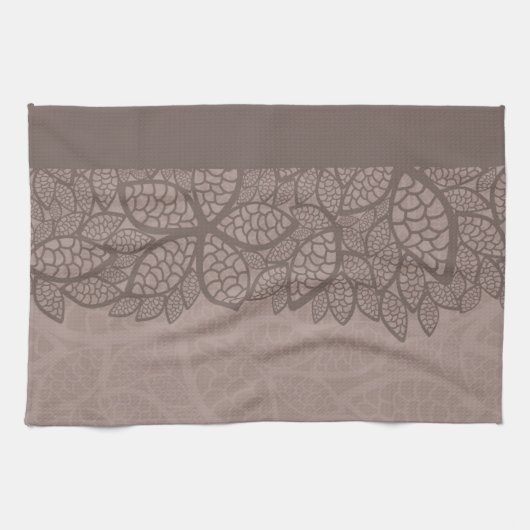 Leidingpatroonrand en achtergrond theedoek (Horizontaal)