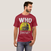 Leidingvoerder met getande trein t-shirt (Voorkant volledig)