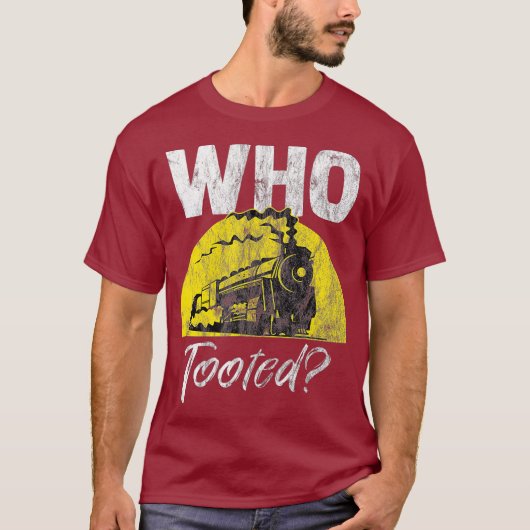 Leidingvoerder met getande trein t-shirt (Voorkant)