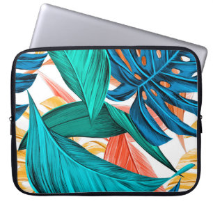 Leidt exotische tropische zomer laptop sleeve