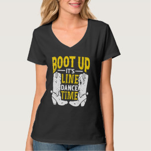Leidt omhoog het Lijn Dance Times Dancer dansen T-shirt