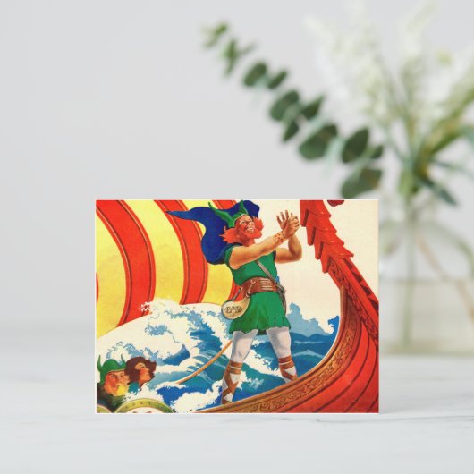 Leif Ericson Briefkaart (Staand voorkant)