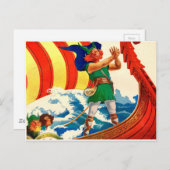 Leif Ericson Briefkaart (Voorkant / Achterkant)