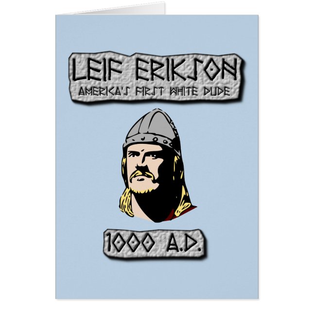 Leif Erikson Amerika's eerste witte vent (Voorkant)