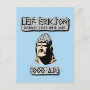 Leif Erikson Amerika's eerste witte vent Briefkaart