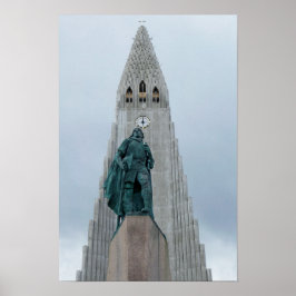 Leif Erikson-standbeeld, IJsland Poster