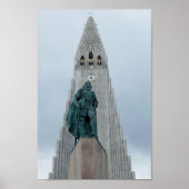 Leif Erikson Statue IJsland Poster (Voorkant)
