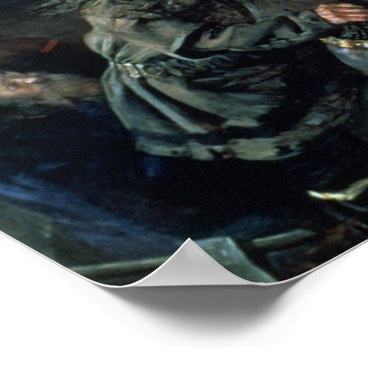 Leif Eriksson sights land in America, 1893 Poster (Hoek)