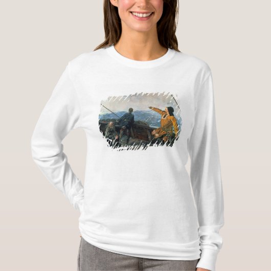 Leif Eriksson sights land in America, 1893 T-shirt (Voorkant)