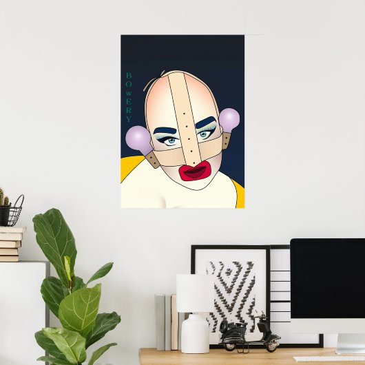 leigh bowery poster (Thuiskantoor)