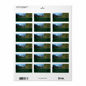 Leigh Lake in het nationaal park Grand Teton Etiket (Full Sheet)