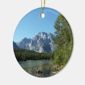 Leigh Lake in het nationaal park Grand Teton Keramisch Ornament (Links)