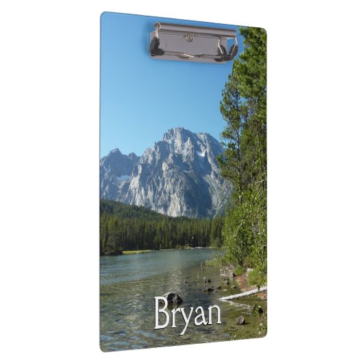 Leigh Lake in het nationaal park Grand Teton Klembord (Rechts)