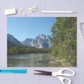 Leigh Lake in het nationaal park Grand Teton Tissuepapier (Craft)