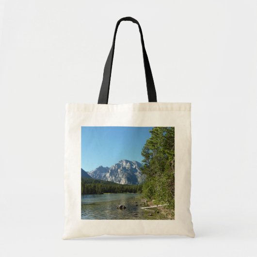 Leigh Lake in het nationaal park Grand Teton Tote Bag (Voorkant)