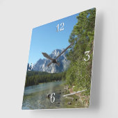 Leigh Lake in het nationaal park Grand Teton Vierkante Klok (Hoek)