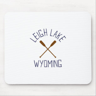 Leigh Lake Wyoming Buiten Activiteiten Vintage 1  Muismat