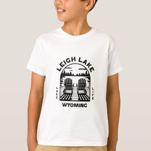 Leigh Lake Wyoming Buiten Activiteiten Vintage 2 T-shirt