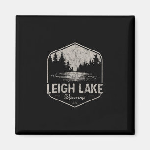 Leigh Lake Wyoming Buitenleven Vintage 3 Magneet