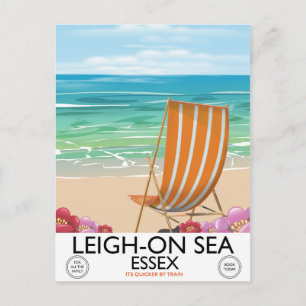 Leigh-on-Sea Essex zeeposter Briefkaart