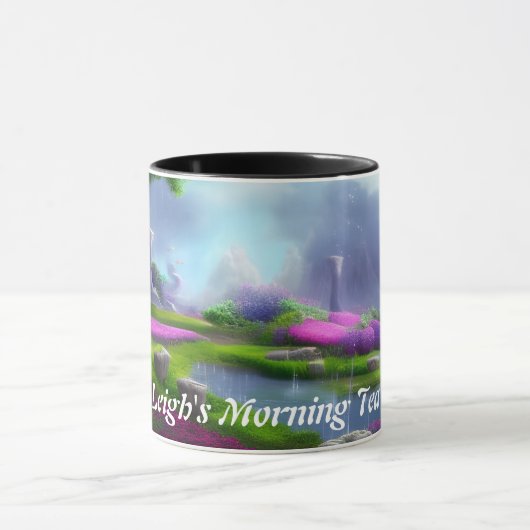 Leigh's Morning Tea Gepersonaliseerd  Mok (Midden)